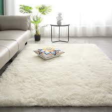 160x230cm off white fluffy rugs