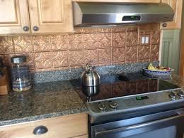 The very first step is to clear the walls from anything. Shiny Copper Backsplash Contemporary Kitchen Tampa By American Tin Ceilings Houzz