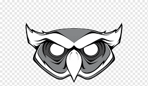 Kepala, iris, paruh, tubuh bagian atas dan kaki berarna hitam. Great Horned Owl Menggambar Tupai Pohon Burung Serigala Putih Hewan Logo Burung Hantu Png Pngwing