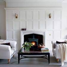White Wood Panelling Above White