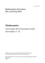 Mathematics Curriculum And Assessment