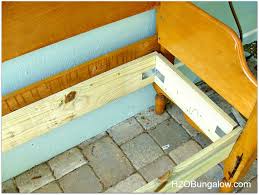 how to make an easy headboard bench