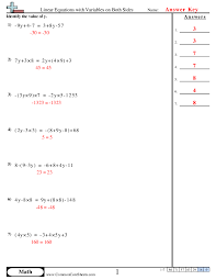 Linear Equations With Variables On Both