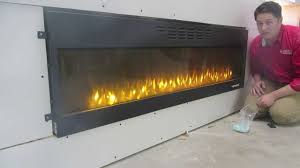 flush mount electric fireplace heater