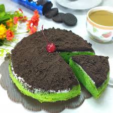 Seperti cara membuat brownies kukus homemade pada umumnya. Resep Bolu Pandan Oreo 1 Telur No Mixer Lin S Cakes