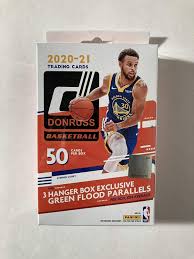 5 cards per pack, 4 packs per box, 12 boxes per case. Amazon Com 2020 21 Donruss Basketball Hanger Box 50 Cards Per Box Factory Sealed Collectibles Fine Art