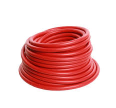 Bright Red Industrial Cords White