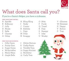 Santa Has A Name For You Elf Names Santa Call Christmas