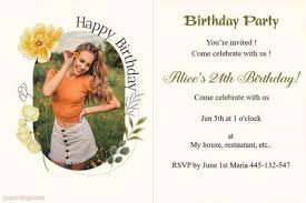 birthday party invitation card images