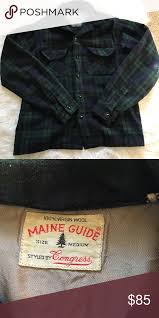 Maine Guide Thick Wool Flannel Vintage 100 Virgin Wool