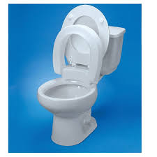 hinged elevated toilet seat toilet