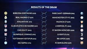 chions league round of 16 draw