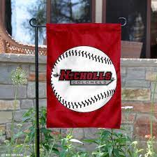 nicholls state baseball garden flag and