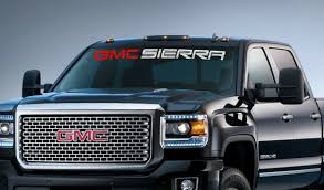 gmc sierra windshield vinyl decal