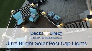 Ultra Bright Technologies Solar Post Cap Lights Youtube