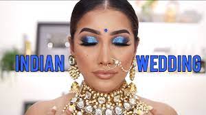 blue eyes indian wedding makeup