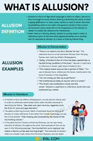 allusion definition and exles of