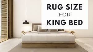 best rug size for a king bed you