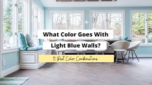 what colors go with light blue walls