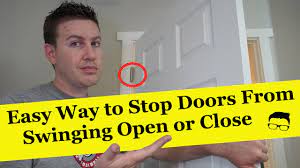 How to FIX a Door That Swings Open or Close - EASY! - YouTube