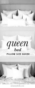 bed pillows decorative bed pillow sizes