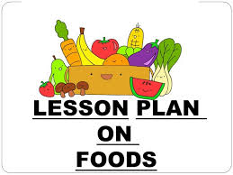 lesson plan on foods for pre and