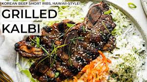 kalbi grilled korean beef short ribs