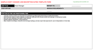 Chart Changer Job Description Duties