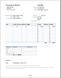 Editable Salary Slip Template For Ms Excel Document Hub