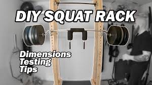 wooden squat rack diy squat rack