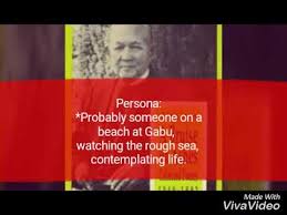 / it is the sea pursues a habit. Gabu By Carlos A Angeles Youtube