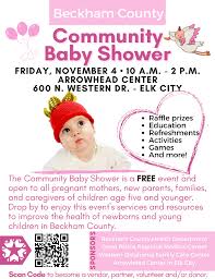 beckham county community baby shower