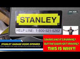 stanley garage door opener not working