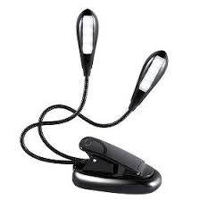 China Rechargeable Flexible Reading Light8 Led Clip Book Light With 2 Arms For Reading On Global Sources