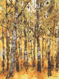 birch trees 60 x 80cm canvas wall art