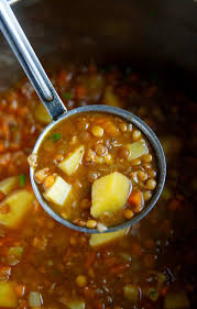 instant pot lentil soup with potatoes