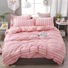 57 Simple Pink Stripes Bedding Sets
