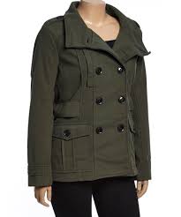 Urban Republic Forest Green Button Peacoat Plus Zulily