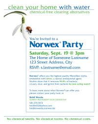 Norwex Party Invitation Ocassionally I Am Forced To Design In