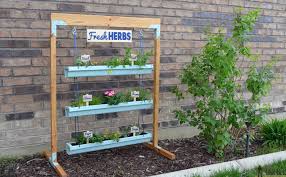 hanging gutter planter and stand her