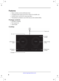 If your cooktop has a magtron dial that you removed when you locked the cooktop , return the dial to its original position and then press the panel lock button for several seconds. Id175 Induction Cooker User Manual Induction Cooktop User Guide Ns Ic2zbk7 Guangdong Midea Kitchen Appliances Manufacturing