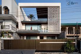 house facade with indian jaali that