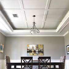 Diy master bedroom wood coffered ceiling. How To Install This Simple Diy Coffered Ceiling Design Abbotts At Home