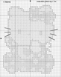 Rose Cross Stitch Chart Free Printable Hello Kitty