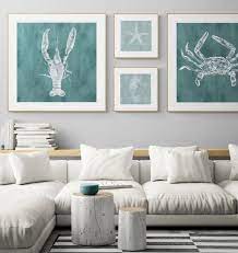 Modern Minimalist Coastal Wall Art Set