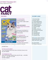Start by marking cat fancy, november 2006 issue as want to read reader q&a. Julie Flanders Writer Cat Fancy Article