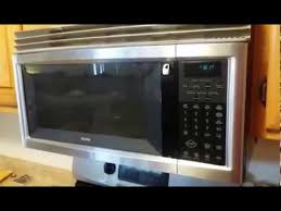 replace microwave handle and clean