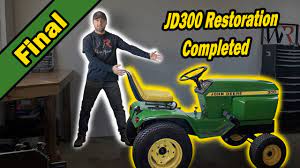 the john deere 300 garden tractor is