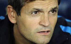 One in your eye: Barcelona have appointed Pep Guardiola&#39;s assistant Tito Vilanova as new first-team coach Photo: GETTY IMAGES - tito-vilanova_2205013b