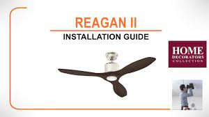 reagan ii ceiling fan installation